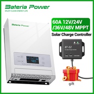 【New Version】80A 12/24/36/48V MPPT Solar Charge Controller, 99.5% MPPT Efficiency Solar Panel Charge