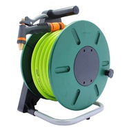 Hokah 7301 Deluxe Garden Hose Reel Set with Tornado Hose 25m