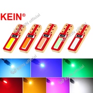 KEIN 10PCS T5 Led Bulb W3W Neo Wedge Car Led Car Dashboard Instrument Light Auto Instrument Lamp 7020 Red Panel 12V White Blue
