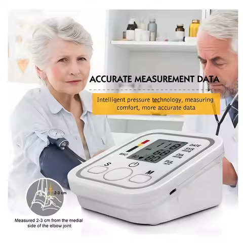 Blood Pressure Monitor Digital Tonometer Upper Arm Blood Pressure Meter Automatic BP Medical Sphygmo