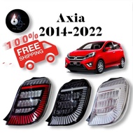 PERODUA AXIA 2014-2022 DRAGON SCALE LED TAIL LAMP ( ALBINO  SMOKE  BLACK RED )