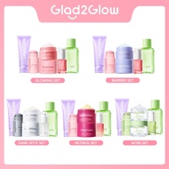 SPECIAL BUNDLE 6in1 Glad2Glow 6pcs Skincare Package Moisturizer Serum Clay Mask Face Wash Toner-ACNE