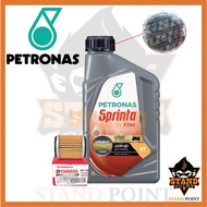 Petronas Sprinta F700 Semi Synthetic F900 FULLY Motor ENGINE Oil 15W-50 10W40 4T + OIL FILTER YAMAHA