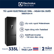 [MỚI] Tủ lạnh ngăn đá dưới Electrolux EBB3742M-H 335L Ngăn đông mềm làm đá tự động lấy nước ngoài