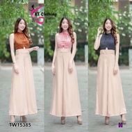 TW15385 Jumpsuit Sleeveless Long Pants