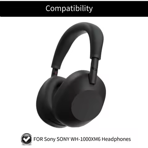 【GREAT VALUE】Replacement Cushion Cups Ear Covers For Sony WH-1000XM6 Headphones Earpads Repair Parts
