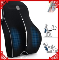 Lumbar Support Pillow, Memory Foam Back Cushion Pillow for Office Chair,Computer/Car Seat and Wheelchair with Breathable 3D Mesh ,Ergonomic Orthopedic Backrest for Back Pain Relief