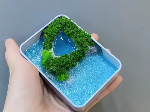 Creative Handmade Gift Miniature Model Simulation Sandbox DIY: A Romantic and Personalized Custom Ar