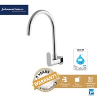 Johnson Suisse Ferla-N Single Lever ½" Wall-Mounted Sink Tap With Swivel (Round) Spout &amp; Flange