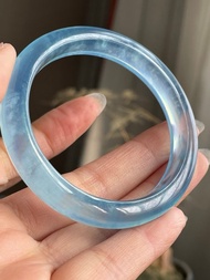 天然海藍寶手鐲    圈口 52.5mm