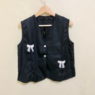 MIDORI Ribbon Vest - MIDORI Ribbon Vest - Black MIDORI Ribbon Vest - Black Ribbon Vest MIDORI