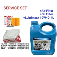 Toyota Estima 2.4 3.5 ACR50 GSR50 Alphard Vellfire ANH20 2009-2014 Lubrimaxx 10W40-4L Engine Oil +YZ