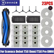 Ecovacs Debot T50 Omni T50 Pro Omni Robot Vacuum Cleaner Accessories Main Side Brush Filter Mop Dust