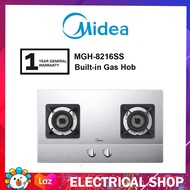 Midea Built-in Gas Hob with 5.8kW Burners MGH-8216SS / MGH8216SS (Stainless Steel) Dapur gas