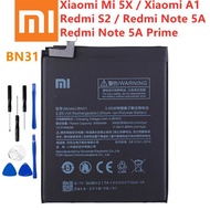 Xiaomi BN31แบตเตอรี่เดิมสำหรับ Xiaomi Mi 5X/Xiaomi A1/Redmi หมายเหตุ5A/Redmi หมายเหตุ5A Prime/Redmi S2 Bn31 3000MAh โทรศัพท์สมาร์ทโฟน