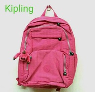 Kipling薄莓紅後背包