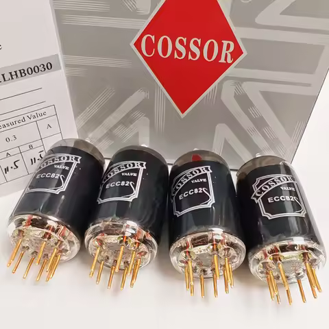 COSSOR ECC82 Gold-Pin | Direct Replace 12AU7/CV4003/E82CC | CarbonCore Tech Warm Midrange Low Noise 