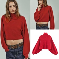 Red High Neck Knit Sweater 80055 (TENC)