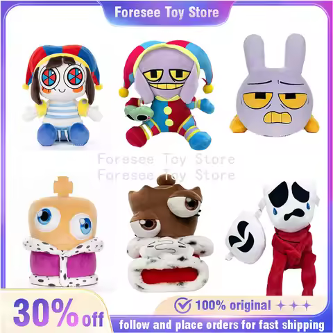 Pomni Jax Gangle Kinger Dolls The Amazing Digital Circus Anime Surrounding Plush Toys Desktop Decora