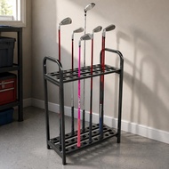 27-Hole Golf Club Rack Stainless Steel 27 Hole Golf Club Holder Space-Saving Design Easy to Assemble