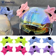 TKEY 2Pcs Motorcycle Helmet Decoration Butterfly Knot Ears For Riding Sking Helmet Sticker Accessori