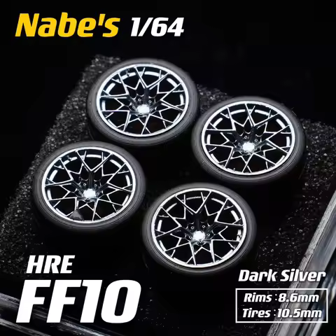 1/64 Chika Nabes Wheels HRE FF10 10.5mm or Brake Caliper Modified Tires Stance Wheel for 1:64 Model 