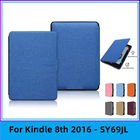 Solid Smart Cover for Kindle 8th SY69JL Generation 2016 Release Auto Sleep Wake Case for Kindle 8th 