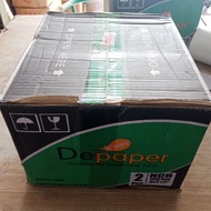 Depaper 1 box 9.5 x 11 inch continuous form 2 ply print paper continuousform de'paper 2ply 9 1/ 2 pe