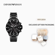 ORIGINAL EMPORIO ARMANI Watch for men Fashion Leather strap 30m waterproof Japanese quartz movement 