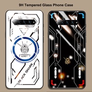 Black Shark 4 4S Case BlackShark 4s Pro Case Tempered Glass Back Cover For BlackShark 4 Case Black s