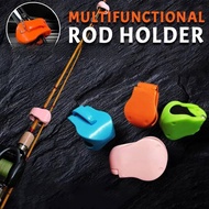 newwellknownskyhq Portable Fishing Rod Holder, 2-8PCS Wall Mounted Clip Straps CCD
