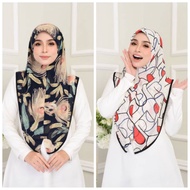 IRONLESS BAWAL SOUK TAYA BEADS BIDANG 45 & 50 CHIFFON PIPING HITAM