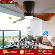 GEJIESE Nordic Mini Ceiling Fan With Light 6 Speed Wind kipas lampu siling 3 Colors Baby Fan Ceiling