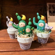 手作品-仙人掌盆栽小夥伴