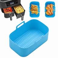 【CW】 Airfryer Silicone Basket Tray Dish Pizza Plate Grill Pan Air Fryer Accessories