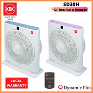 KDK SD30H Box Fan with Remote