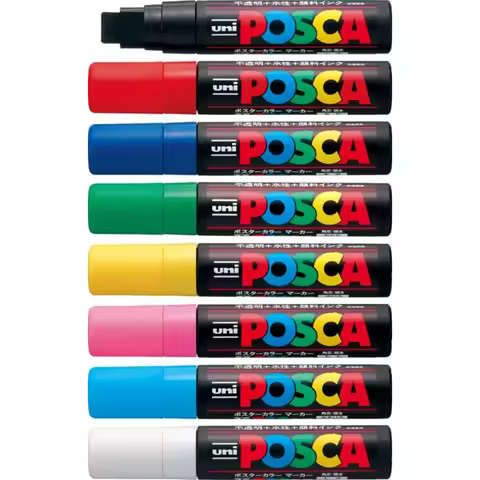 Japan UNI POSCA Extra Bold Marker PC-17K Graffiti Painting POP Poster Advertising Pen 15mm Water Bas