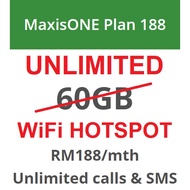 Maxis Postpaid Infinite UNLIMITED INTERNET DATA &amp; UNLIMITED WiFi Hotspot