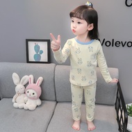 BH2 Spring and Autumn Children's Pajamas Suit Girls' Home Wear Autumn Clothes and Long Johns HB2
