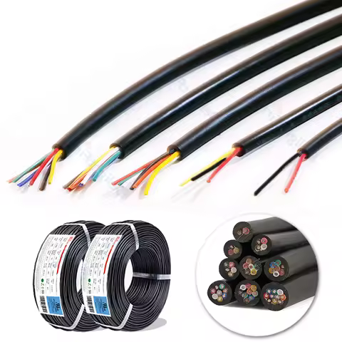 2 Core Wire MultiColor Sheathed Cable 10 9 8 7 6 5 3 4 Core Cable Electronic Audio Wire For Speaker 