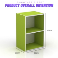 Furniture Direct YUKON MANDY 2 TIER CUBE CABINET-YUKON OAK