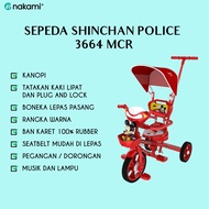 NAKAMI Sepeda Anak Roda Tiga Shinchan Police