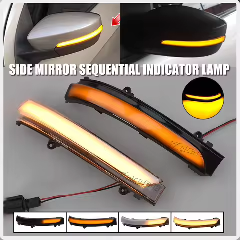 2x For Volkswagen VW GOL Saveiro Voyage G5 G6 G7 G8 Golf MK4.5 LED Dynamic Blinker Turn Signal Light