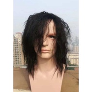 Exploding Head Beggar Wig Black Stage Performance Crazy Beggar Funny Full Wig Set Prisoner 6G99