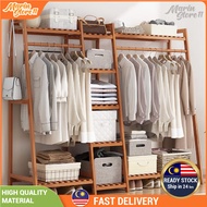 Multifunctional Coat Rack Clothes Drying Rack Hanging Rack Wardrobe Cabinet Almari Rak Baju 晾衣架