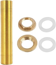 Taicols Brass Bulkhead Fitting G3/4, Hose Fitting with Silicone Seal, Water Butt Fitting, for Water