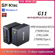 GMKtec G11 MINI PC AMD Embedded R2514 2*DDR4 Slots 2*M.2 2280 2*HDMI/Type-C Office PC 1 Year Warrant
