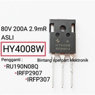 HY4008W ORIGINAL MOSFET HY4008 TRANSISTOROriginal HY4008 MOSFET N-Channel 200A 80V 2.9mR TO-247 TO-3