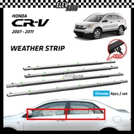 Honda CR-V CRV G3 2007 - 2011 CHROME Weatherstrip Window Rubber Seal Door Belt Moulding Strip Access