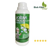 COMBO 5 Chai Phân bón KẼM Z1000 công nghệ Nano (500ml). Xanh lá dày lá đậu trái dưỡng bông bảo vệ câ